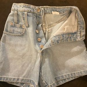 Paris blues high waisted shorts. Size 2